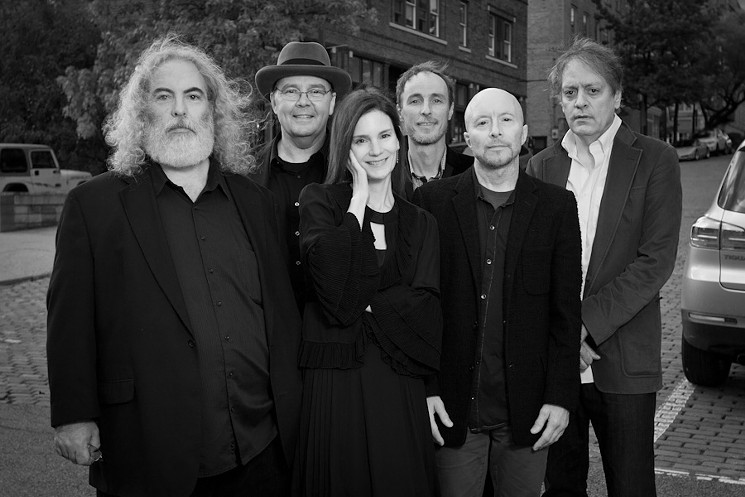 Mary Ramsey (center) and the rest of 10,000 Maniacs. - DON HILL