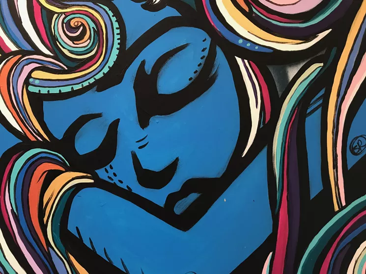 See work by Sabrina Michelle Reed at Songbird Coffee & Tea House. - SABRINA MICHELLE REED/PHOTO BY LYNN TRIMBLE