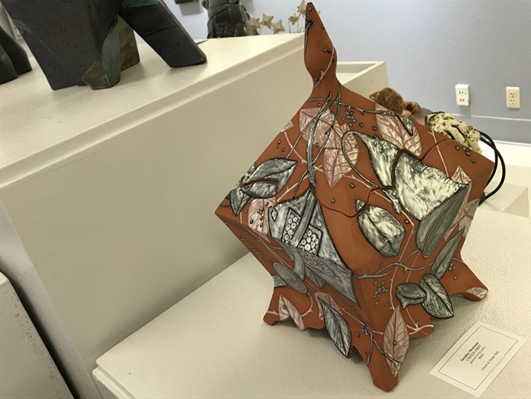 Ceramic piece by Farraday Newsome exhibited by Five15 Arts. - FARRADAY NEWSOME/PHOTO BY LYNN TRIMBLE