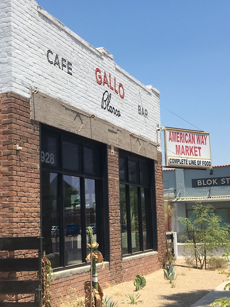 Gallo Blanco Cafe & Bar opened in the Garfield neighborhood of Central Phoenix on July 1. - FELICIA CAMPBELL