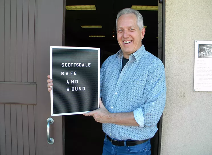 Creative Residency Artist Christopher Jagmin at the Scottsdale Livery. - PHOTO BY SCOTTSDALE PUBLIC ART