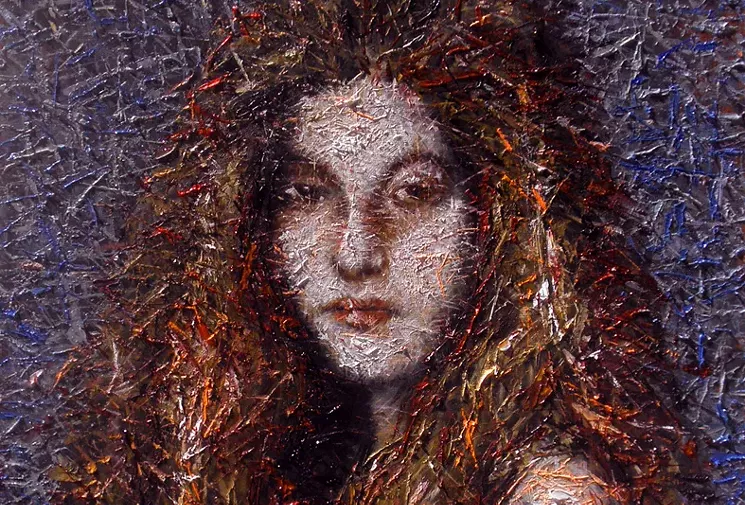 See works by Tal Dvir and Stuart Posner at Olney Gallery inside Trinity Episcopal Cathedral. - TAL DVIR