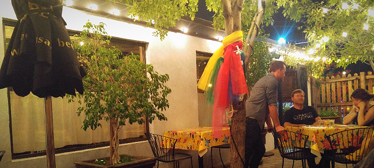 Glai Baan also has a small, well-lit outdoor patio dining area. - PATRICIA ESCARCEGA
