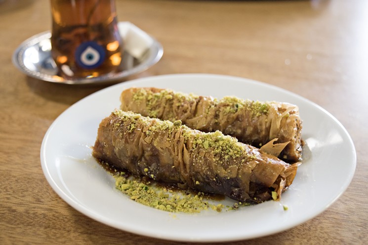 Turkish tea and baklava. - JACKIE MERCANDETTI