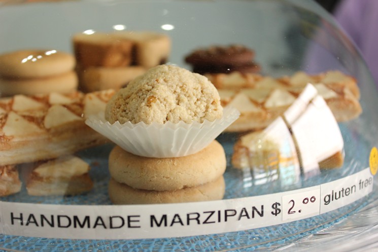 Marzipan, an unexpectedly intricate dessert combining almond paste and sugar. - CHRIS MALLOY