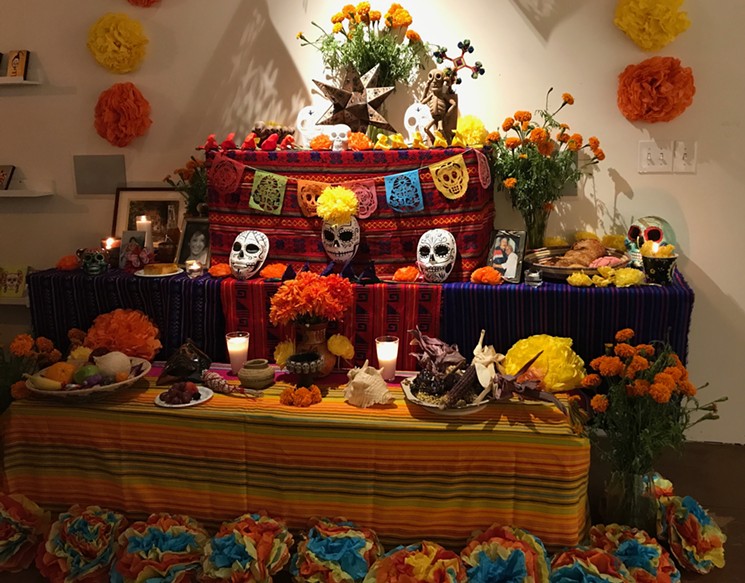Community altar at The Sagrado Galleria. - LYNN TRIMBLE