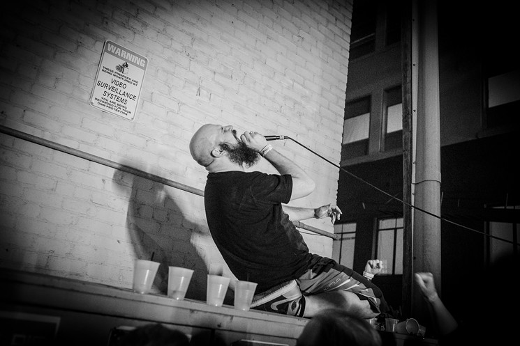 Fucked Up at Viva PHX's punk rock alley. - JIM LOUVAU