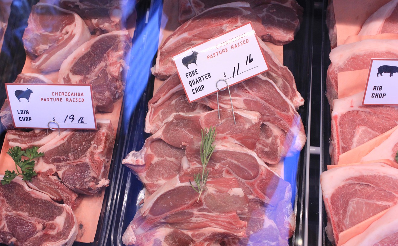 Lamb and pork chops at Arcadia Meat Market in Phoenix