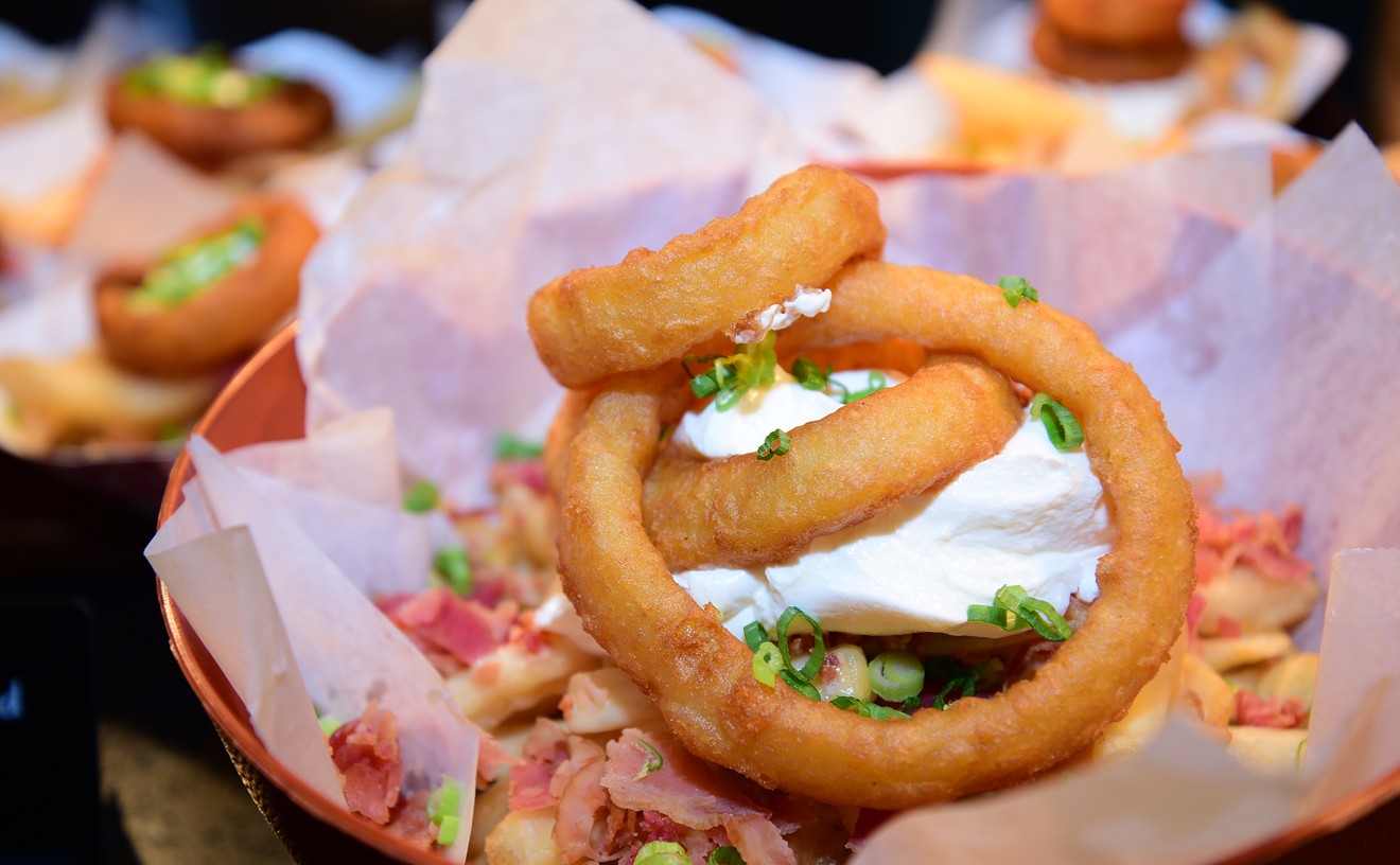 The Colossal Loaded Fries & Rings is just one of the new menu items at Talking Stick Resort Arena.
