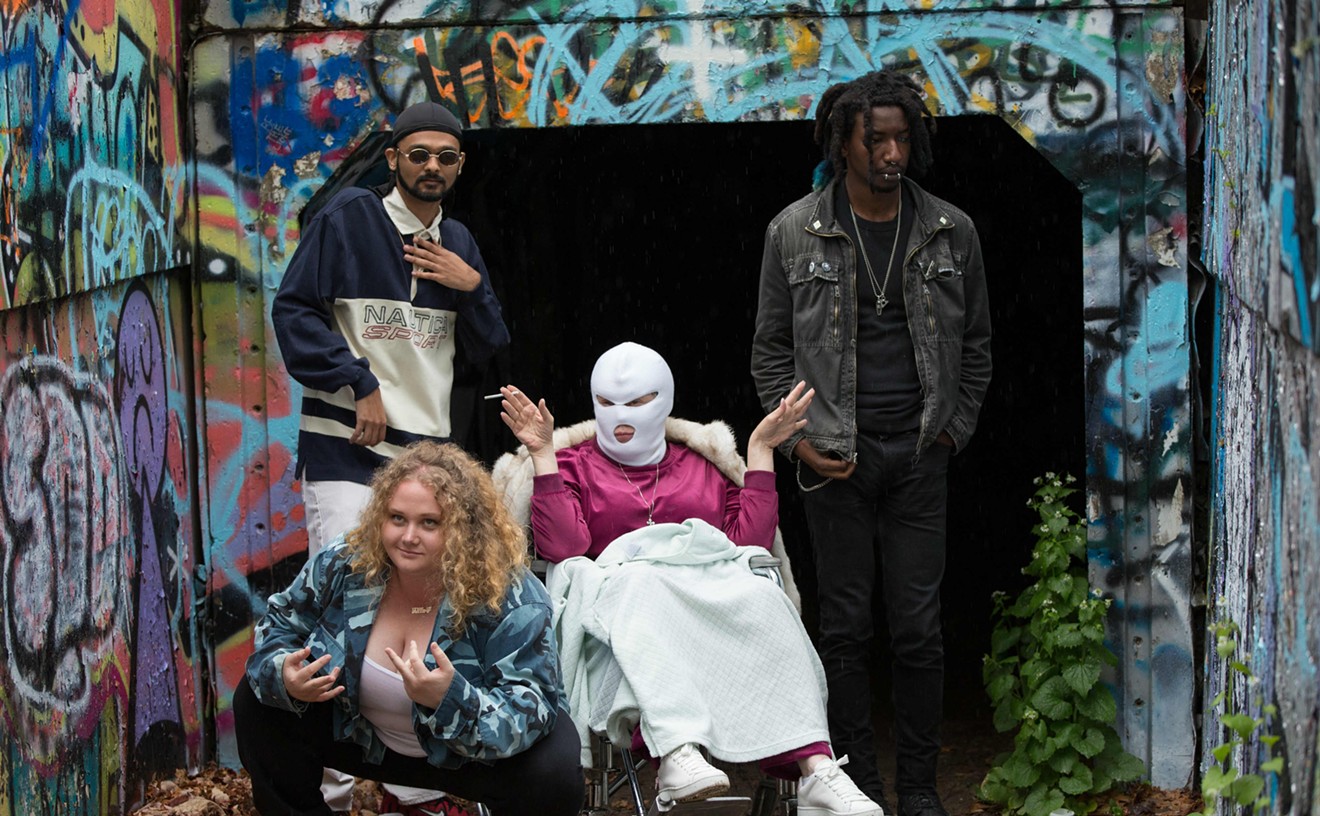 The cast of Patti Cake$ includes Danielle Macdonald (bottom left) in the title role, Siddharth Dhananjay, Cathy Moriarty and Mamoudou Athie.