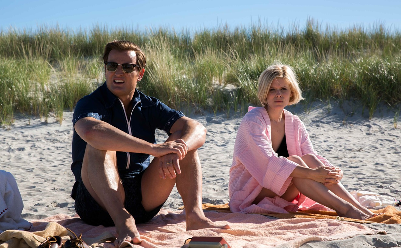 In John Curran’s tense, tragic Chappaquiddick, Jason Clarke (left) plays Edward Kennedy and Kate Mara is Mary Jo Kopechne, the young woman who was in the senator's car that careened over a one-lane bridge and into a pond where she died.