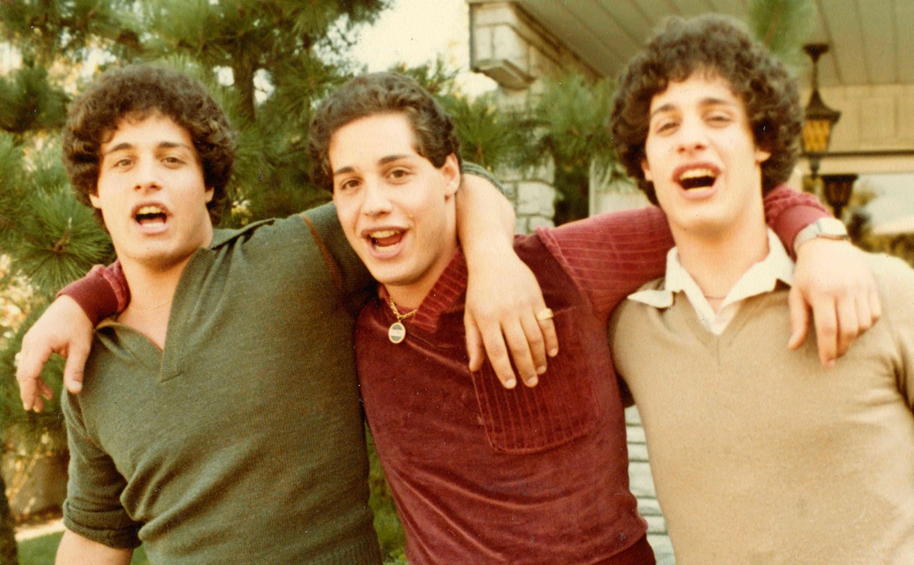 Who are these guys? The Three Identical Strangers in Tim Wardle’s documentary are (from left): Eddy Galland, David Kellman and Robert Shafran.