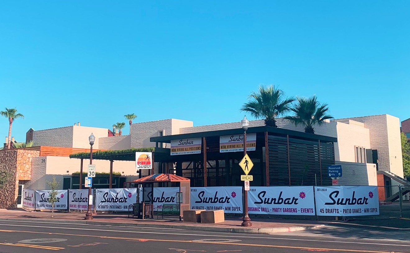 The exterior of Sunbar in downtown Tempe.