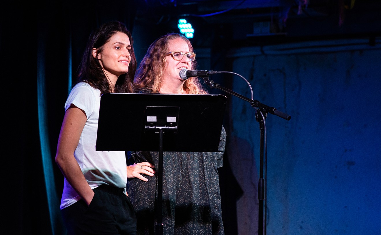 Katie Bravo (left) and Amy Silverman co-curate the Bar Flies storytelling series.