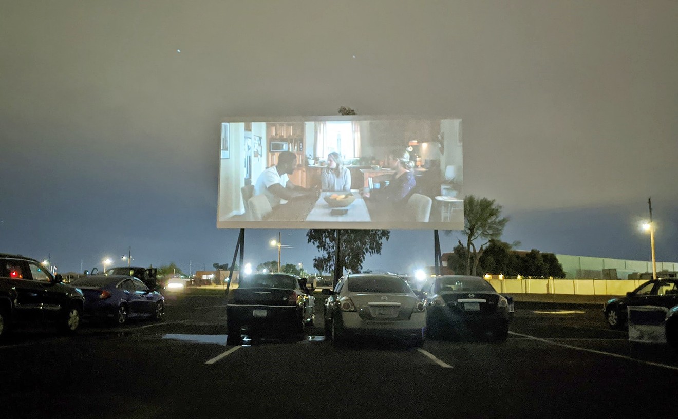 A recent screening of The Invisible Man at the West Wind 9 Glendale Drive-In.