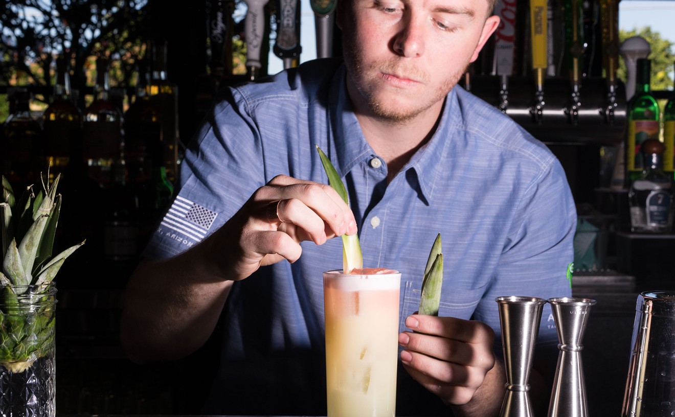 Bar manager Riley Jones built a cocktail menu at Casa Añejo that reflects his personal drink style: tropical, refreshing, and spiritous.