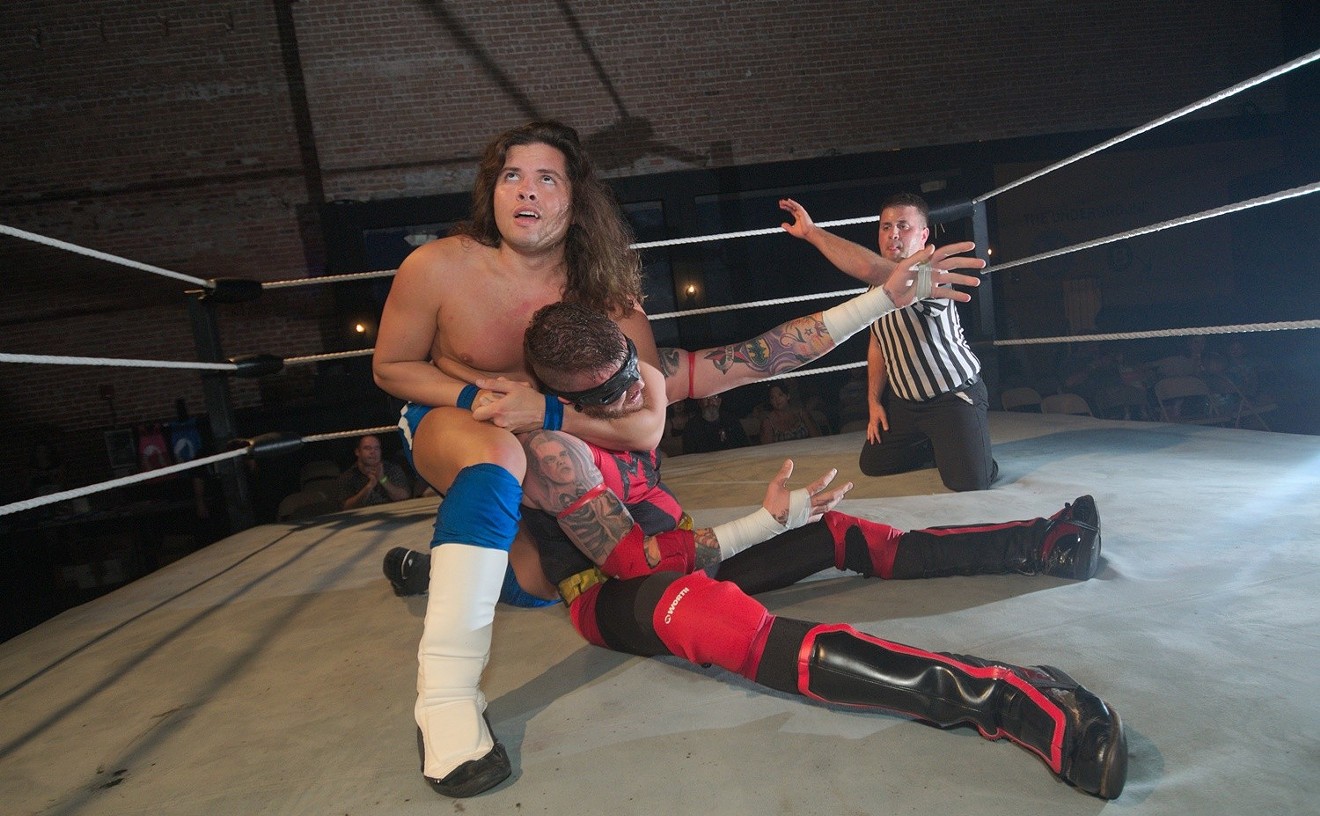 A scene from a Party Hard Wrestling event last year.