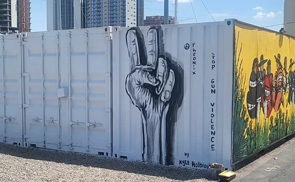 Kyle Holbrook Sends Peaceful Message With Murals on Roosevelt Row