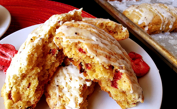 Pastry Chef Amanda Hepler's Strawberry Cornmeal Scones are Perfect for Valentine's Day