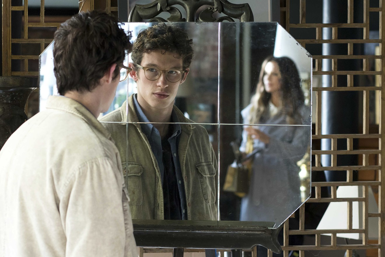 Thomas (Callum Turner), a precocious college grad, becomes obsessed with Johanna (Kate Beckinsale) in The Only Living Boy in New York.