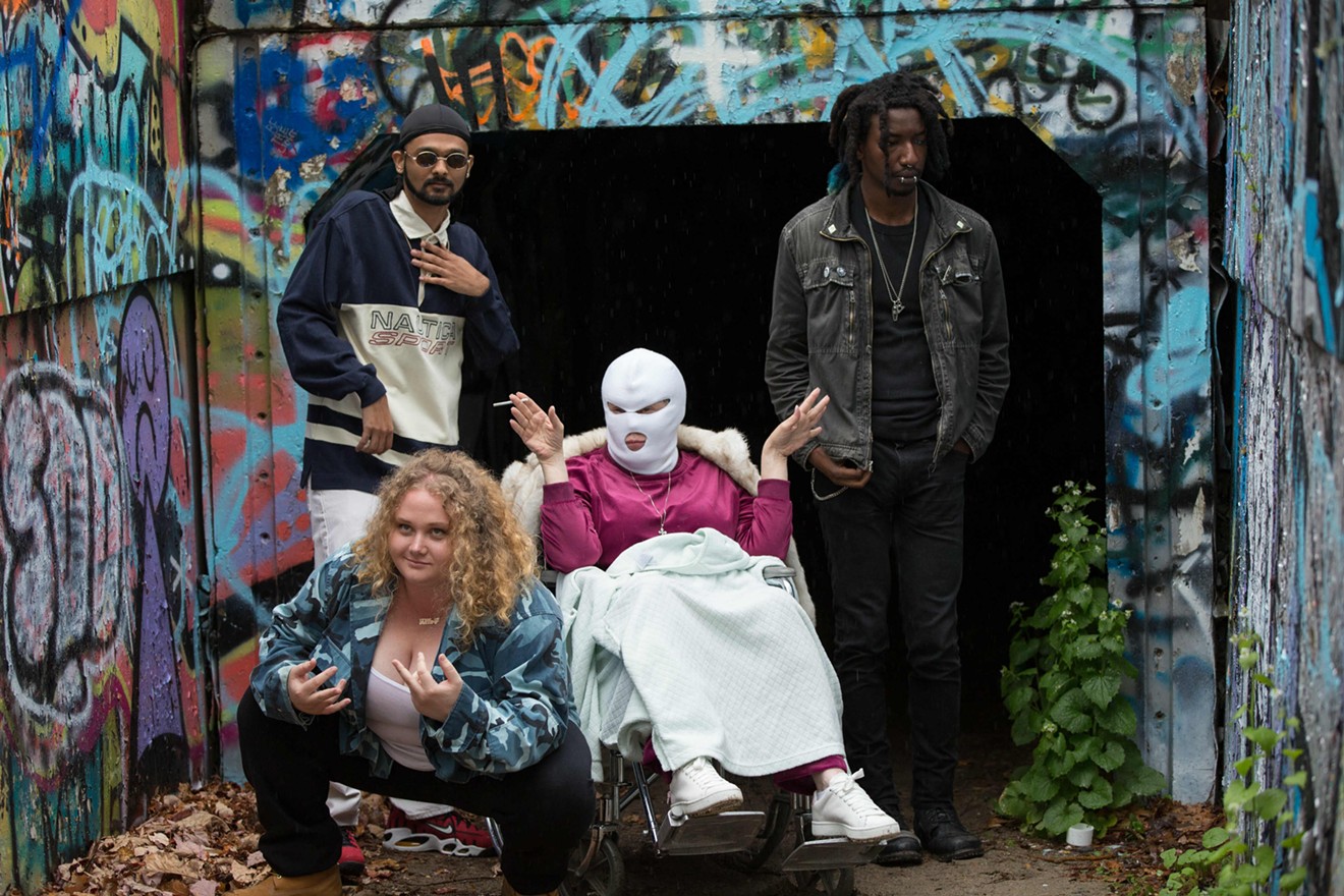 The cast of Patti Cake$ includes Danielle Macdonald (bottom left) in the title role, Siddharth Dhananjay, Cathy Moriarty and Mamoudou Athie.