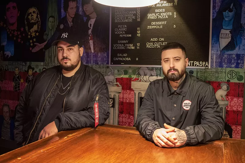 Saint Pasta's dynamic duo: Racan Alhoch and Joe Cetrulo.