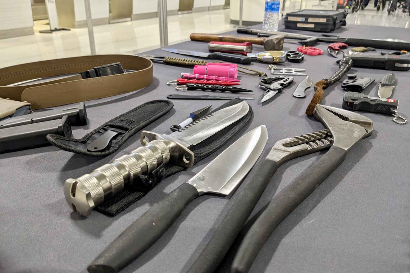 Sky Harbor is among the leading airports in the U.S. for guns spotted during security screenings. TSA agents find plenty of other prohibited weapons, too.