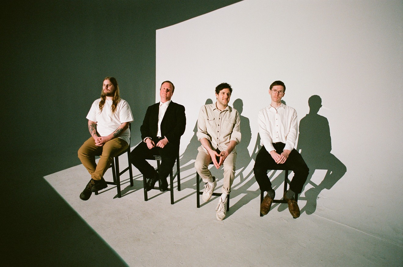 Protomartyr's Joe Casey (second from left) gives the scoop on overcoming stage fright and their new record as they head to Phoenix for a March 20th show at the Rebel Lounge.
