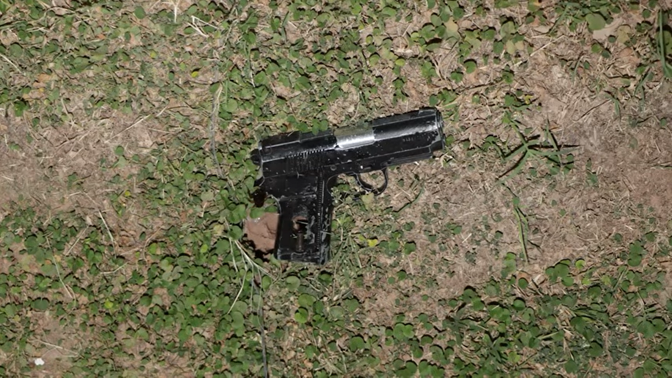 The pellet gun that police claim Juan Reynoso picked up before he was shot and killed by officers on June 28.