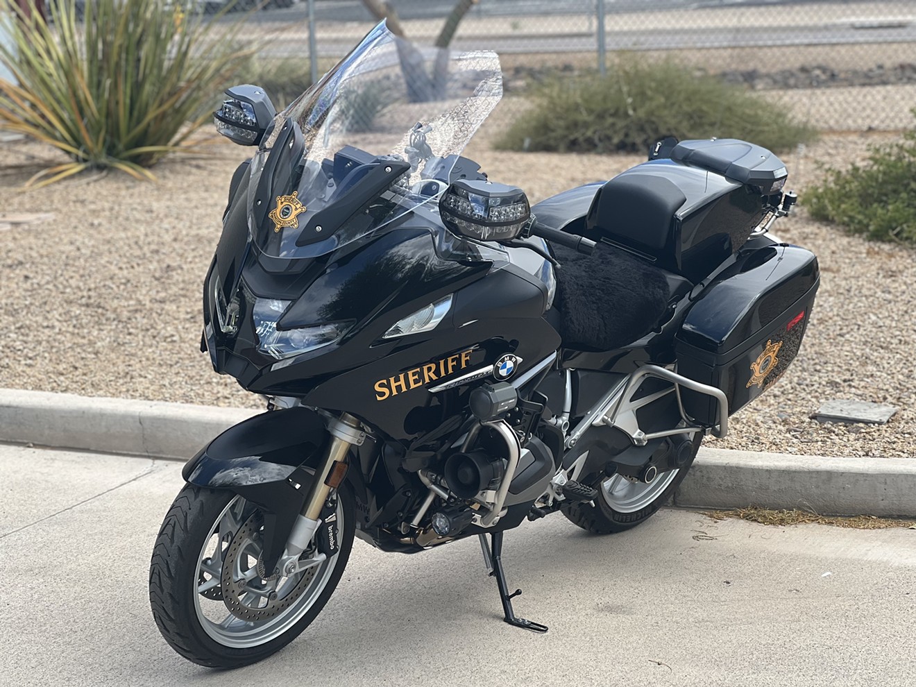 Five BMW motorcycles and two Ford Mustangs make up the new traffic unit for the Maricopa County Sheriff's Office.