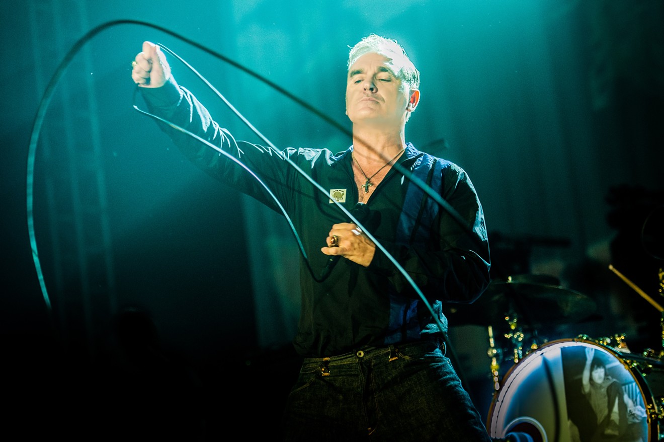Morrissey is scheduled to perform on Thursday, November 16, at Marquee Theatre in Tempe.