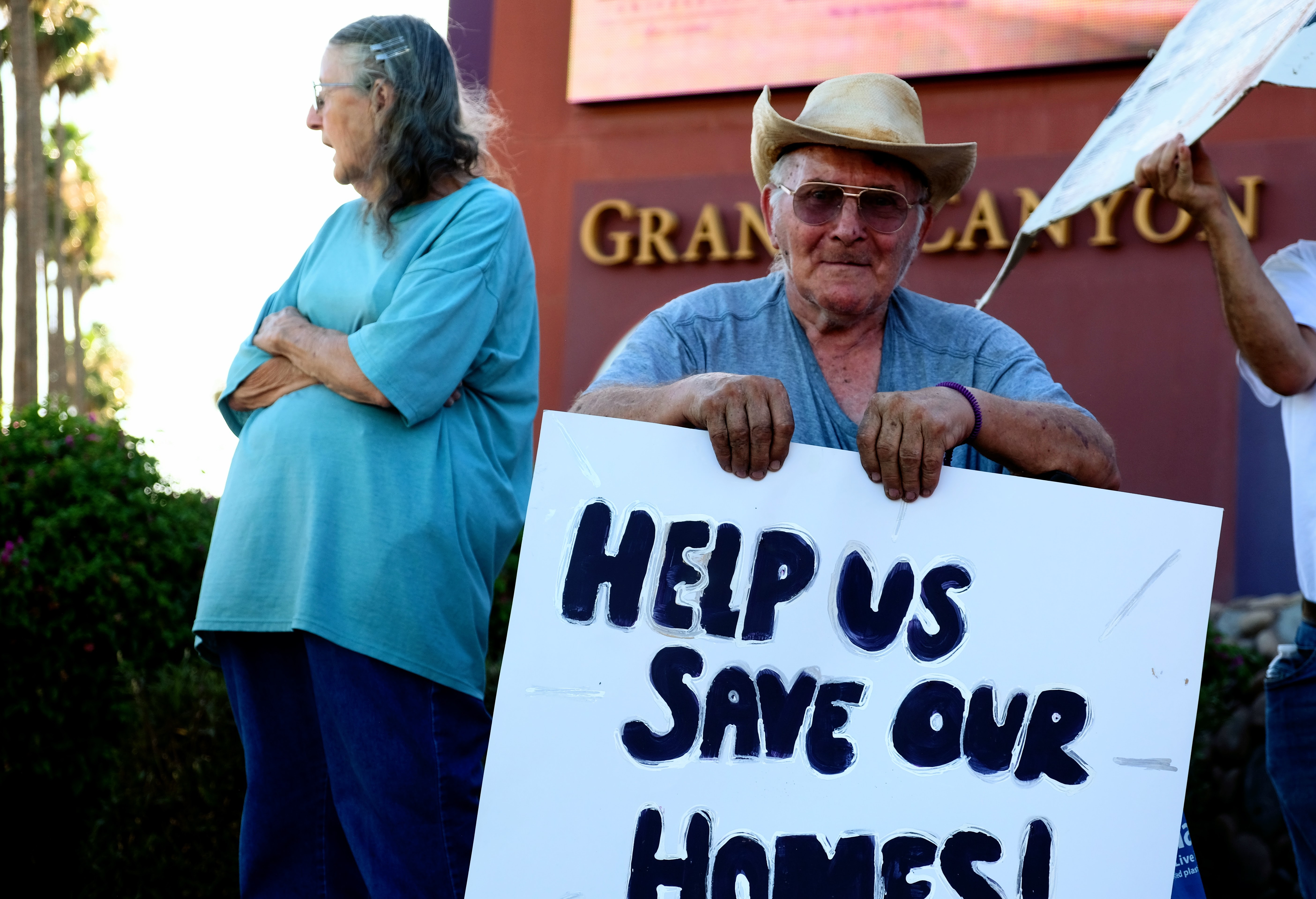 Residents of Trailer Park Protest Grand Canyon University's Eviction Plan