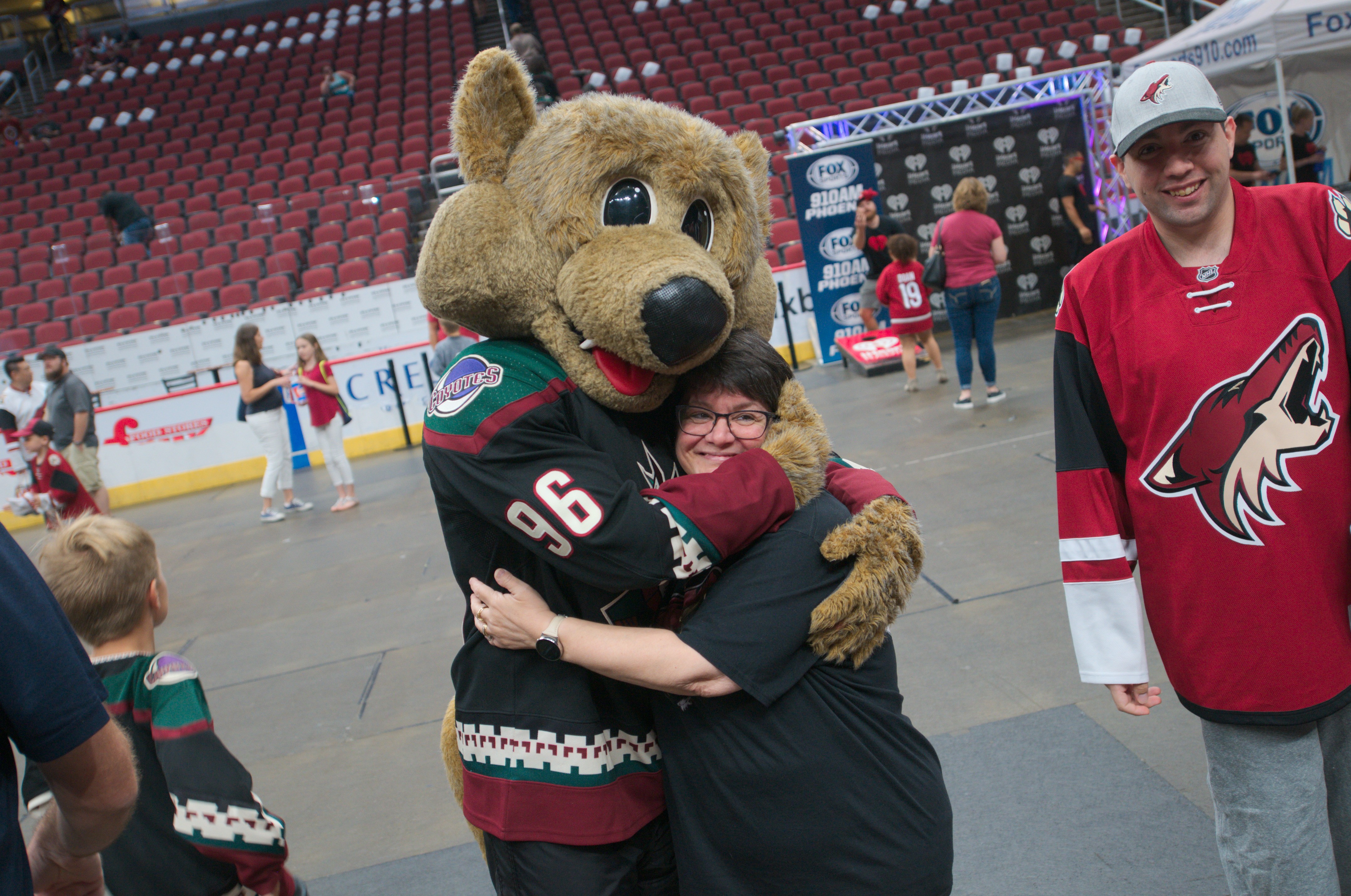 The Arizona Coyotes are giving away mullet wigs to fans attending their  Home Opener at Mullett Arena
