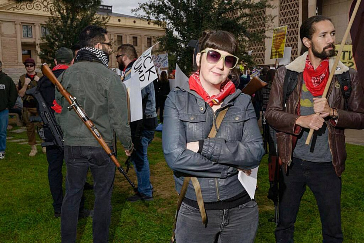 Phoenix anarchist Beth Payne says her fellow radicals with rifles in the John Brown Gun Club exist to counter right-wing militias.