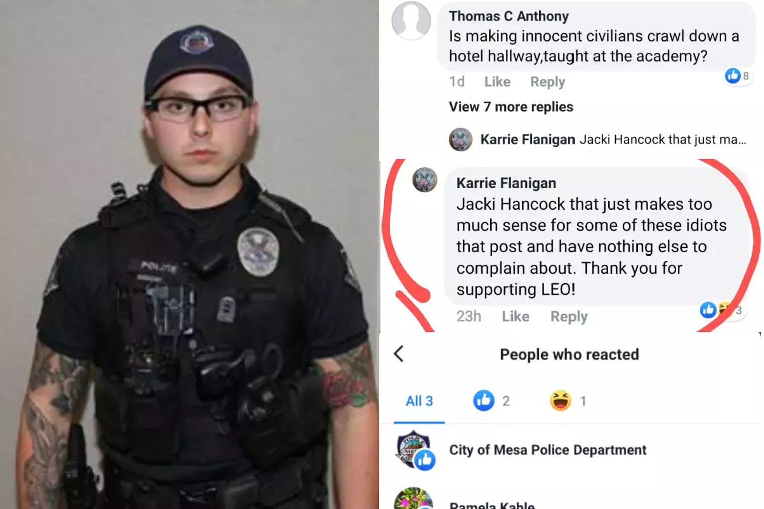 Mesa Cop People Are Idiots For Bringing Up Daniel Shaver Shooting