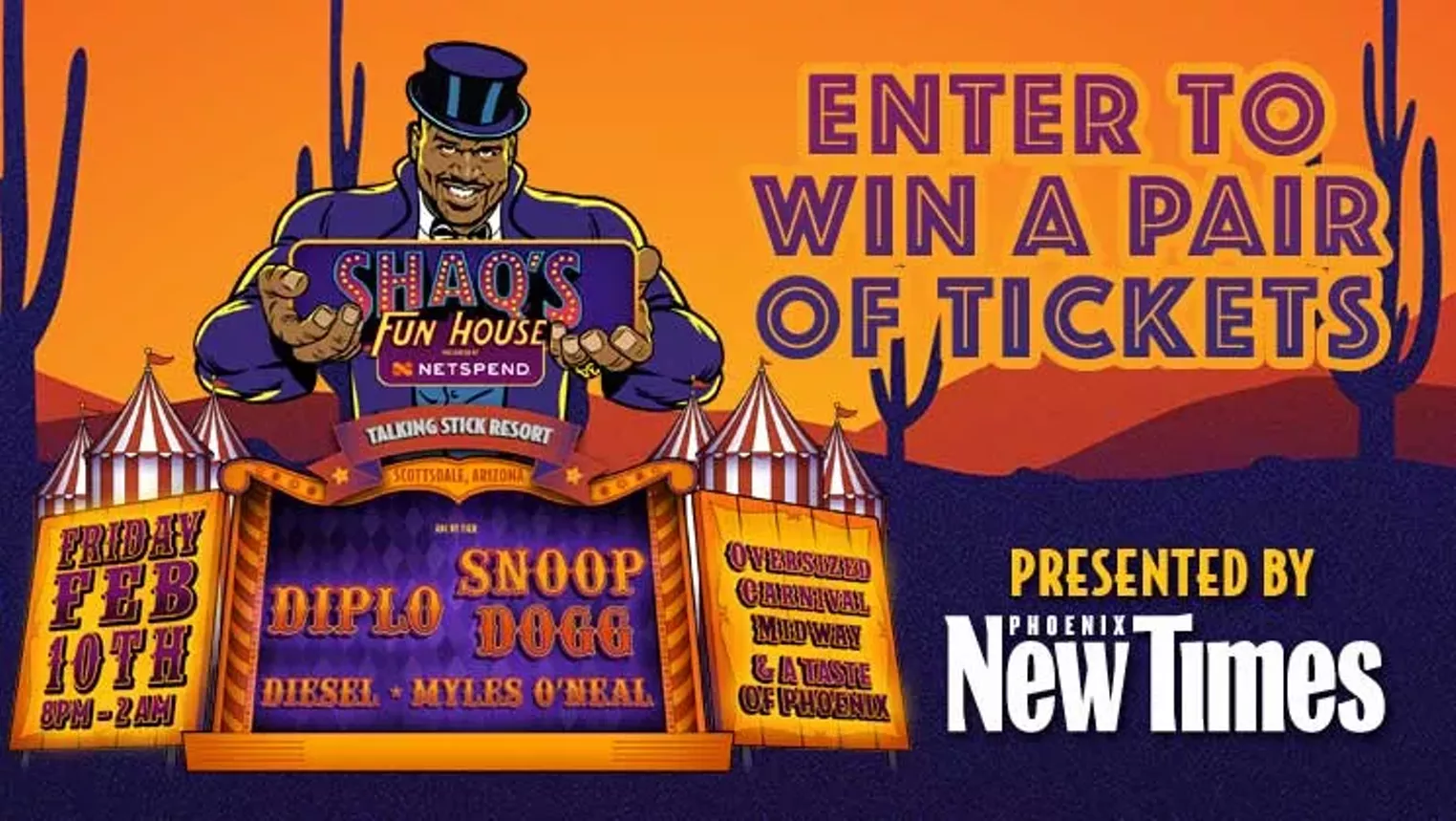 ENTER TO WIN A PAIR OF TICKETS TO SHAQ'S FUN HOUSE - Vimarsana News