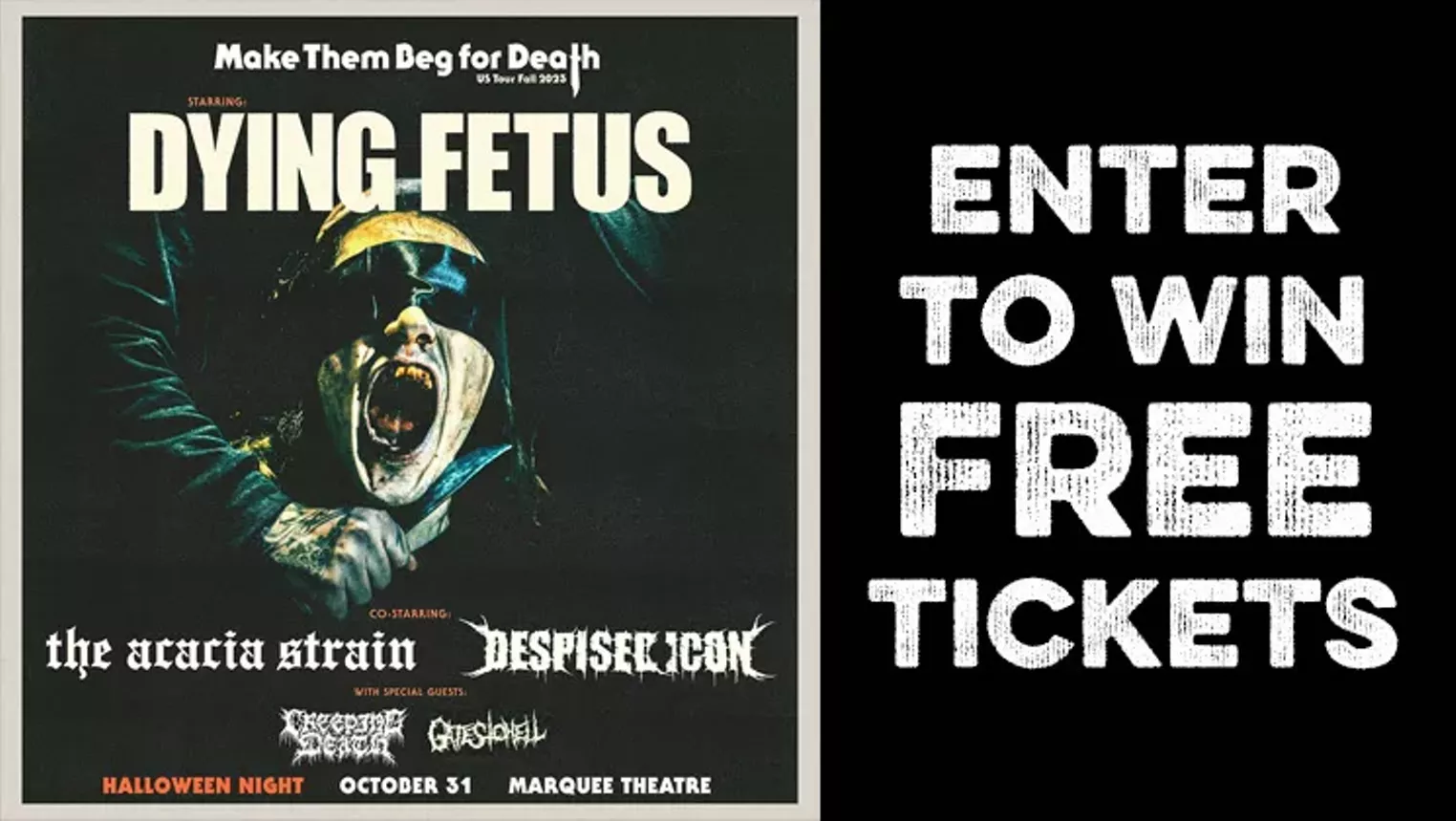 WIN TICKETS TO DYING FETUS @ THE MARQUEE THEATRE - Vimarsana News