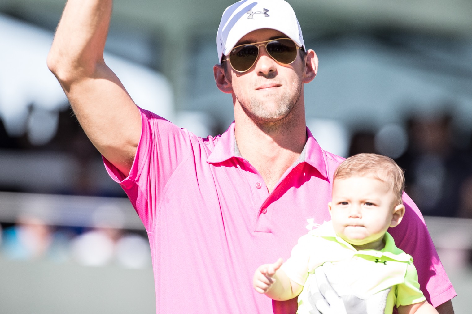 Actor Mark Wahlberg and Olympian Michael Phelps Entertain at ProAm