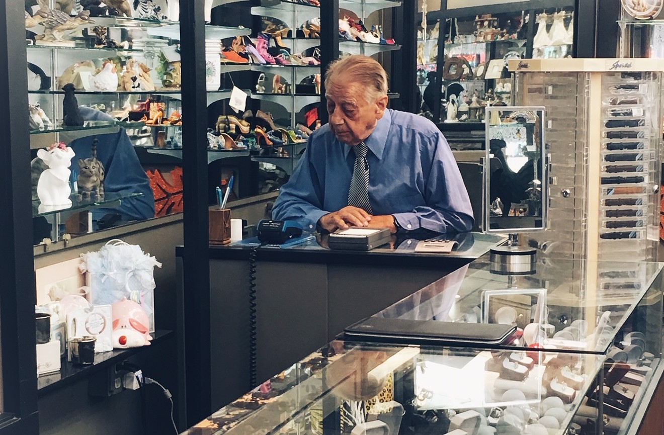 Jeweler Michael Strong has had a shop on Central Avenue since 1954.