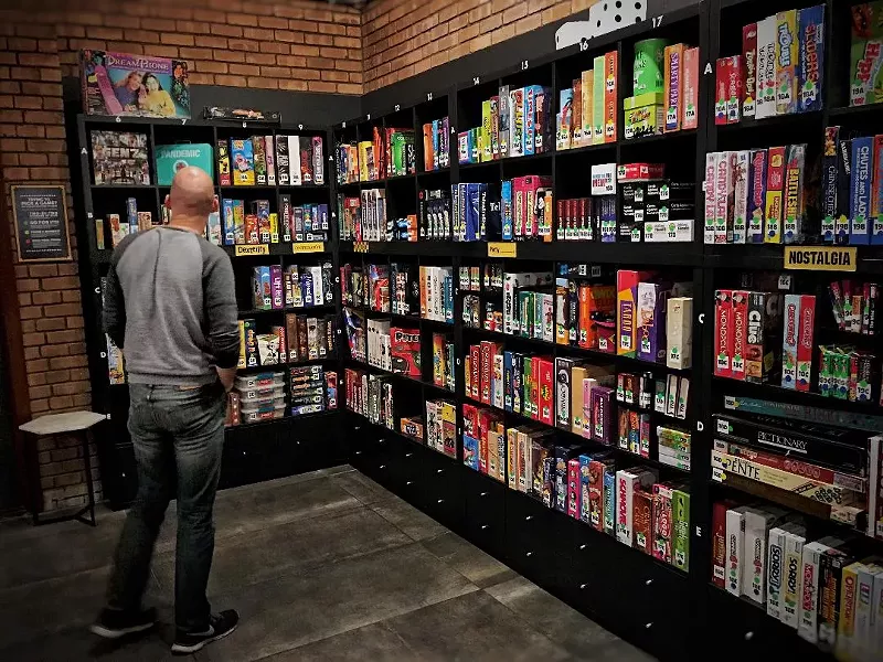 Image: So many choices at Snakes and Lattes in Phoenix