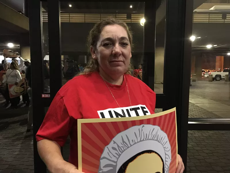 Image: Maria Barraza says Phoenix is too hot to not have working A/C in LSG Sky Chefs delivery trucks.