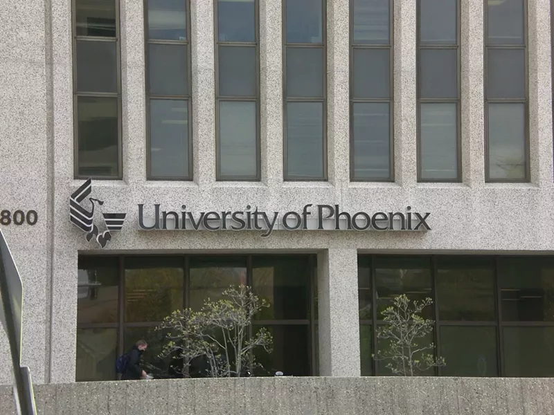 Image: Employees say the University of Phoenix plans to stop enrolling new students at physical campuses in states across the country.
