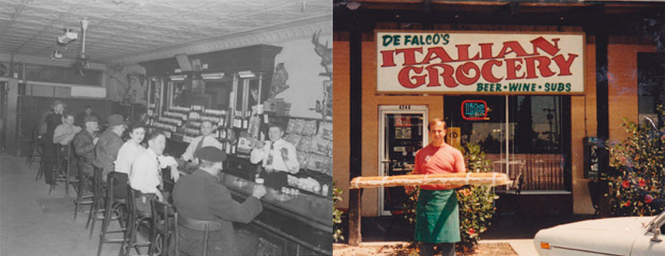 The story of DeFalco's Deli goes back more than 50 years, starting with John DeFalco behind the bar at The Venezia Inn. Later, Jerry DeFalco proudly displayed a large sub outside of the original location at The Wagon Wheel Shopping Center in Phoenix.