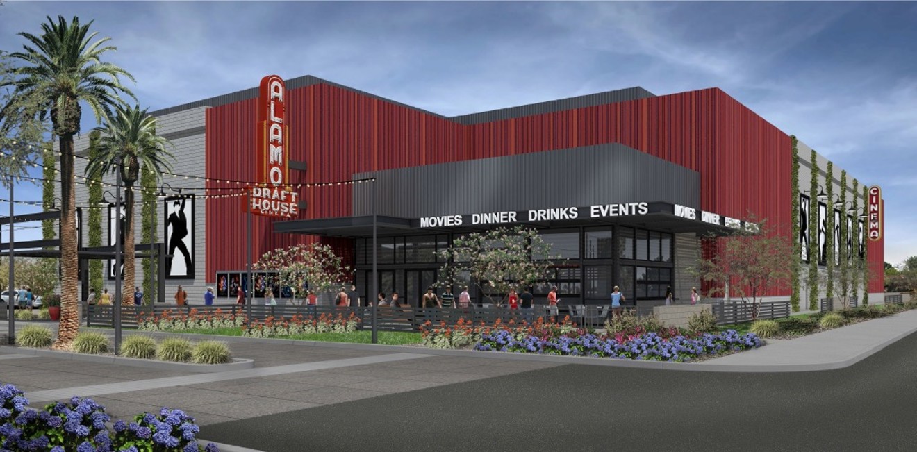A rendering of the Alamo Drafthouse Tempe location.