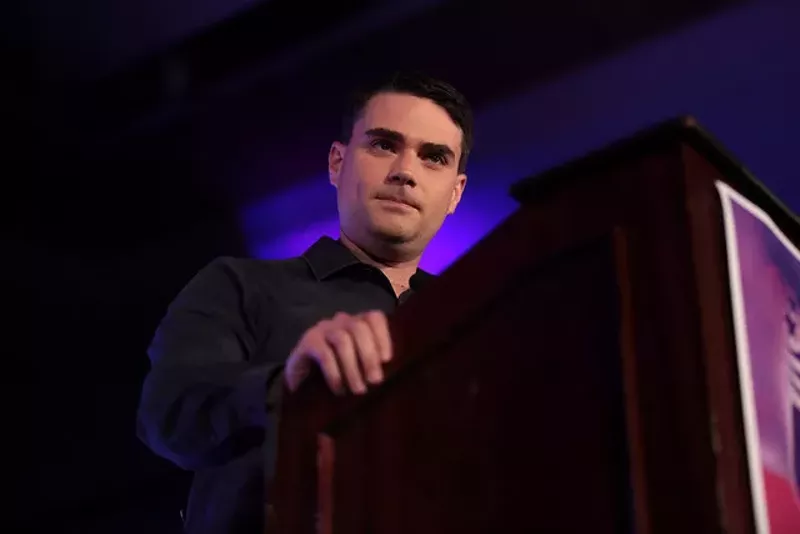 Image: Ben Shapiro speaking with attendees at the 2018 Young Women's Leadership Summit.