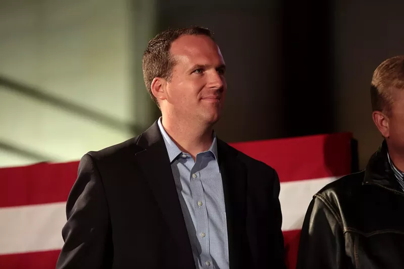 Image: Justin Olson, an incumbent on the Arizona Corporation Commission who is poised to win re-election.