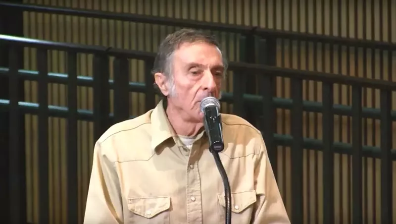 Image: Larry Naman, who shot a county supervisor in 1997 over a stadium vote, offered threatening words at a Phoenix City Council meeting on Wednesday regarding a vote to renovate the Talking Stick Resort Arena.