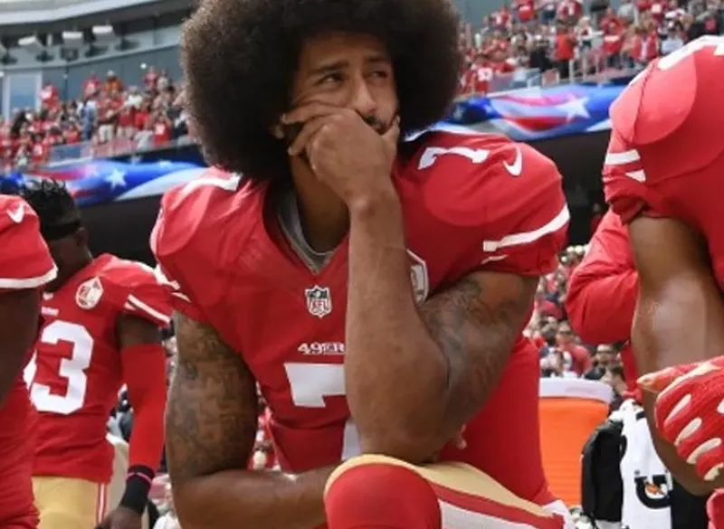 Image: Former San Francisco 49ers quarterback Colin Kaepernick started the national anthem protests, now he can't find a job