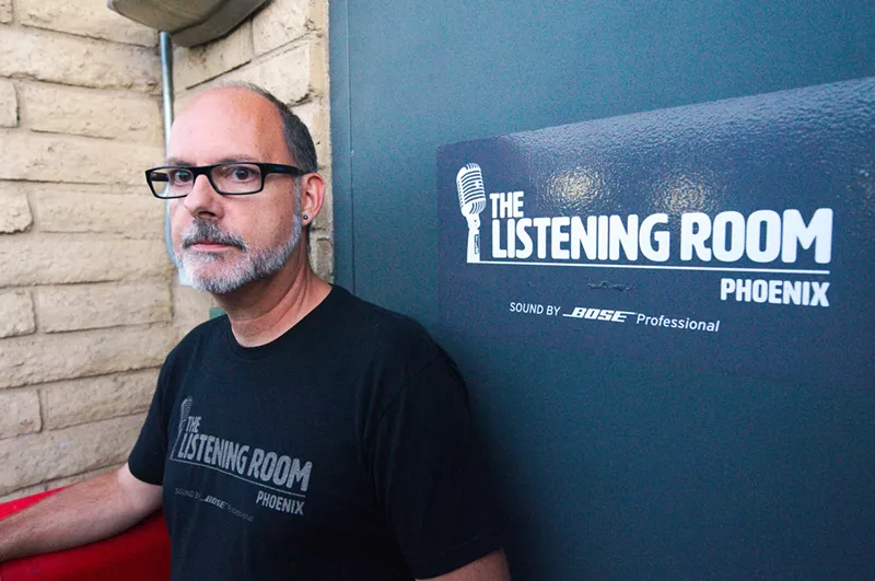 Image: Jim Colletti, co-owner of The Listening Room, which is closing.