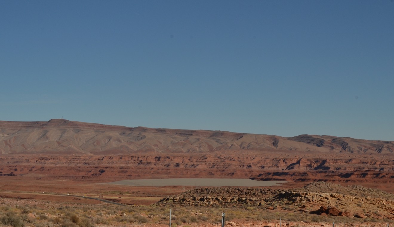A uranium mine tailings site in Mexican Hat, Utah.